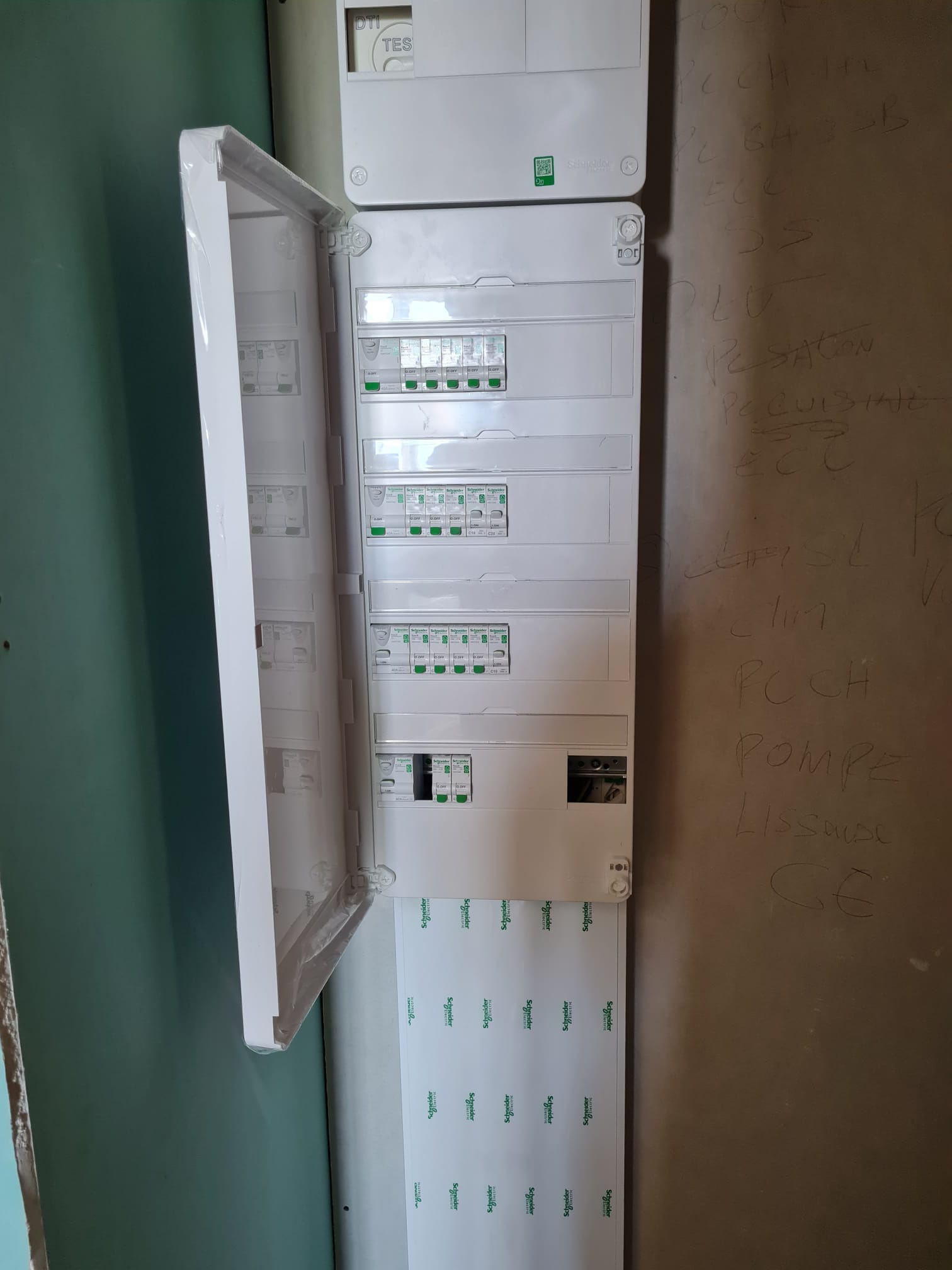 Installation d'un tableau électrique