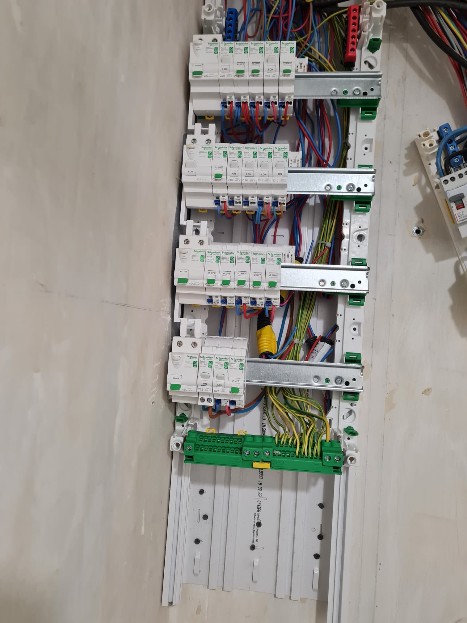 Installation d'un tableau électrique
